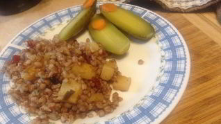 Гречка с картофелем и специями