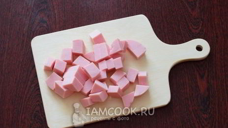 гречка с колбасой