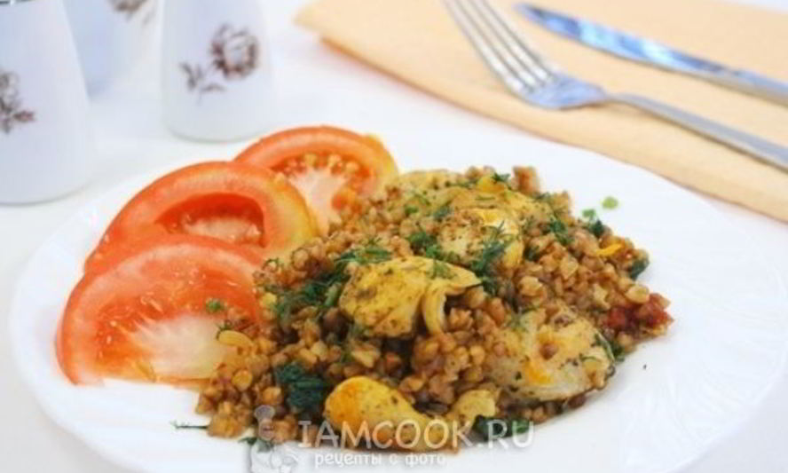 Рецепт гречка с куриным филе в мультиварке