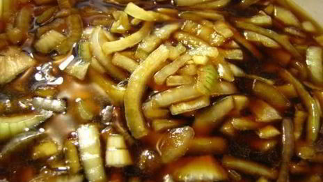 гречка с куриными сердечками