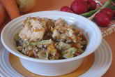 Гречка с курицей и капустой