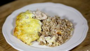 Гречка с курицей в духовке