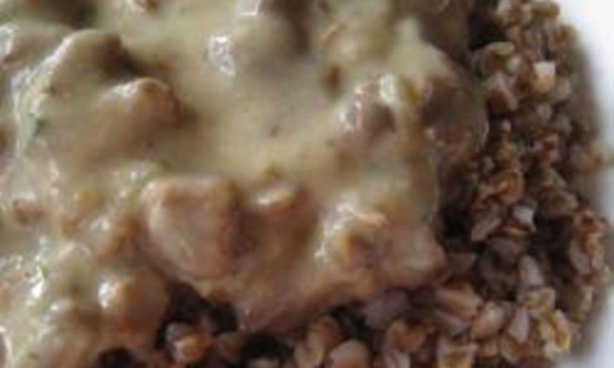 Рецепт гречка с лисичками в сливочном соусе