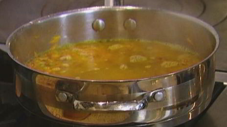 гречка с овощами, козьим сыром и белым вином