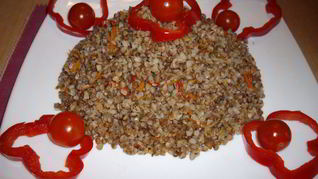 Гречка с овощами в мультиварке