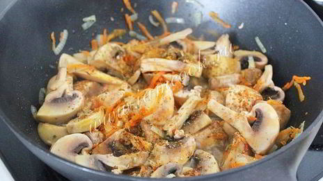 гречка с шампиньонами