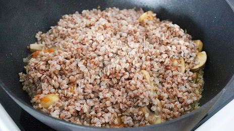 гречка с шампиньонами