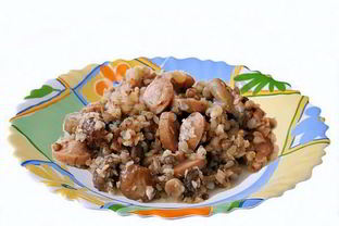 Гречка с сосисками