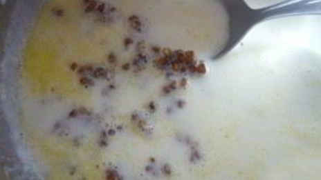 гречка с яйцом