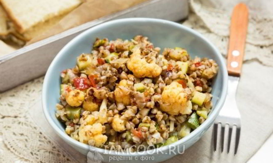 Рецепт гречка с жареными овощами