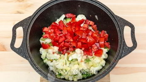 гречка с жареными овощами