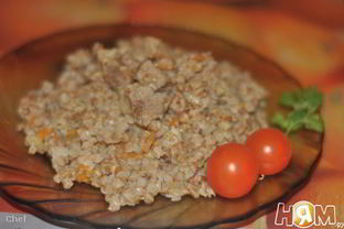 Гречка со свининой в мультиварке