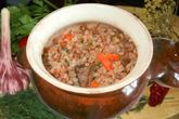 Гречка в горшочках с говядиной