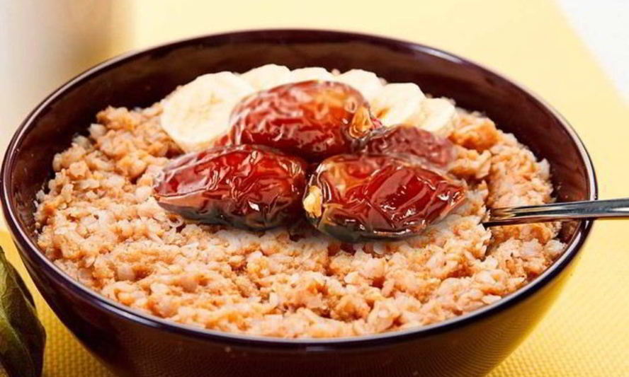 Рецепт гречневая каша с финиками и халвой