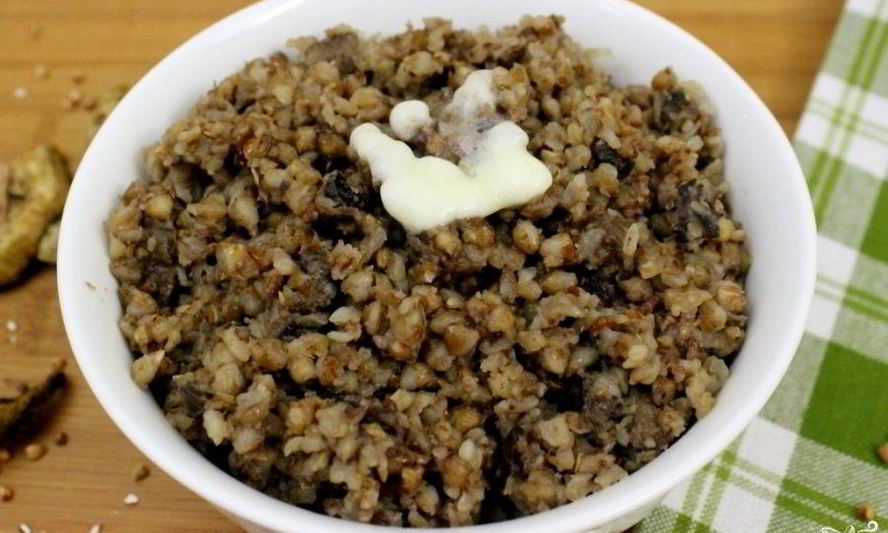 Рецепт гречневая каша с грибами и луком