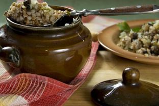 Гречневая каша с грибами и сельдереем