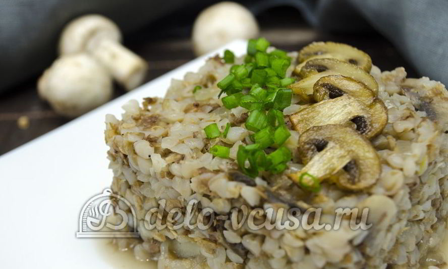 Рецепт гречневая каша с грибами