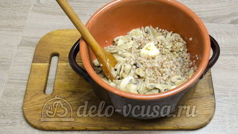 гречневая каша с грибами