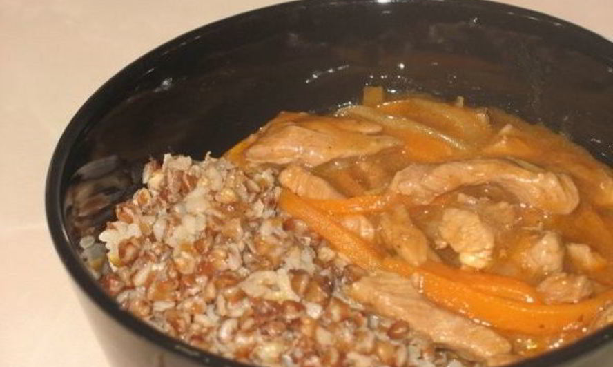 Рецепт гречневая каша с мясной поджаркой