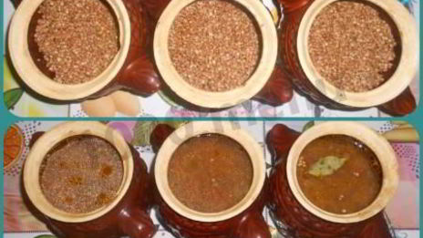 гречневая каша в горшочке в духовке с мясом