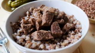 Каша гречневая с говядиной