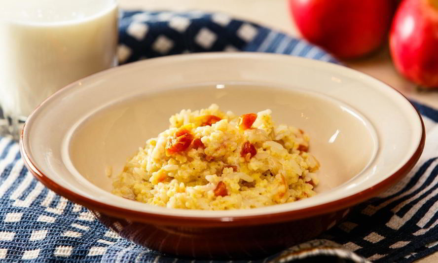 Рецепт каша дружба с курагой