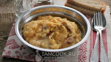 каша гороховая с копченостями