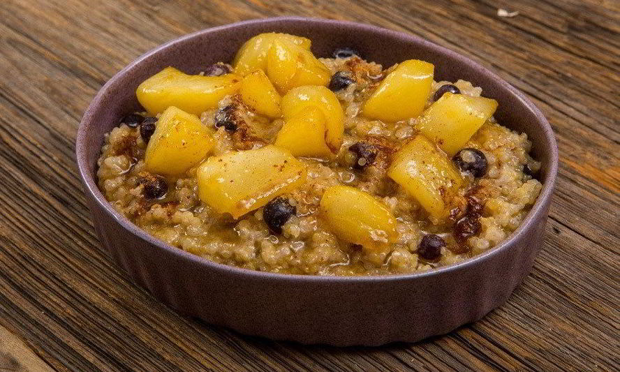 Рецепт каша из киноа с соте из груш