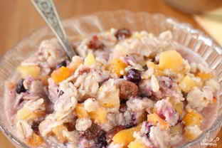 Каша на воде с сухофруктами