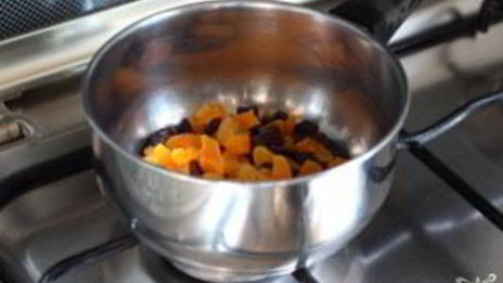 каша на воде с сухофруктами