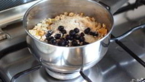 каша на воде с сухофруктами