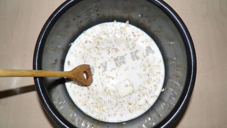 каша овсяная в мультиварке на молоке