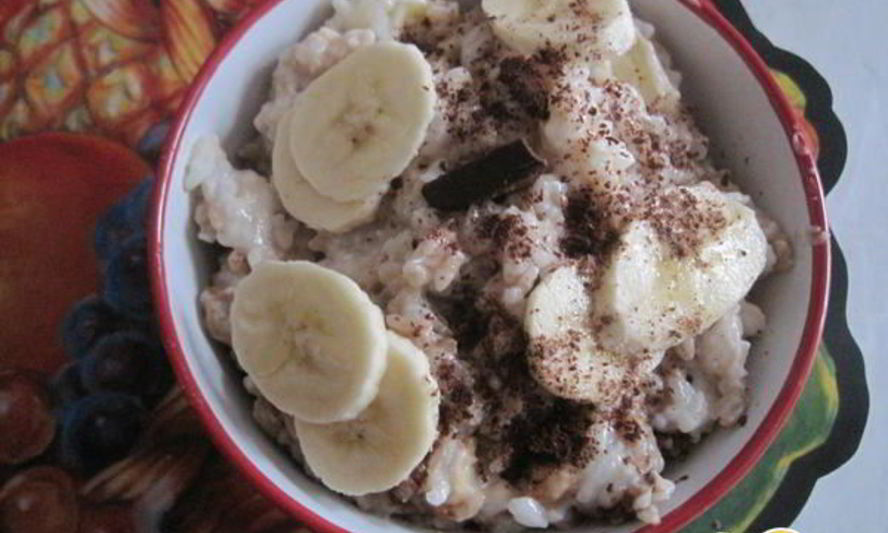 Рецепт каша рисовая шоколадно-банановое наслаждение