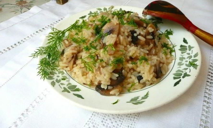 Рецепт каша с грибами в мультиварке на воде