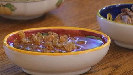 каша с отрубями, миндалем и сухофруктами