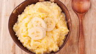 Кукурузная каша с бананом