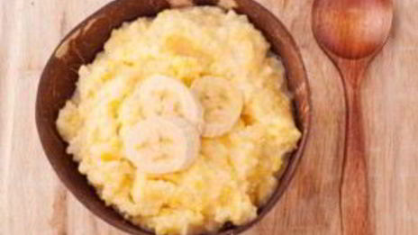 кукурузная каша с бананом