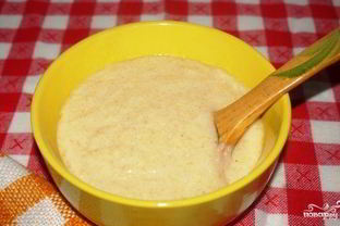 Кукурузная каша с сулугуни