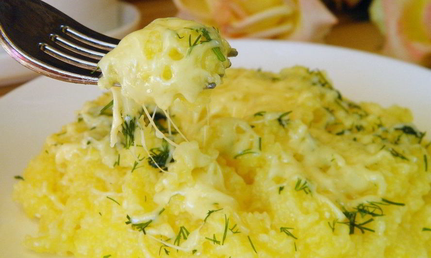 Рецепт кукурузная каша с сыром