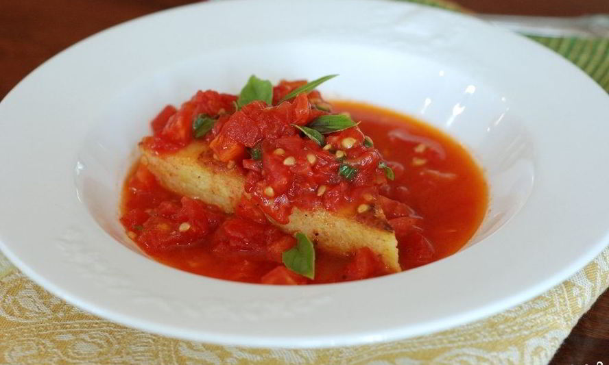 Рецепт полента с помидорами