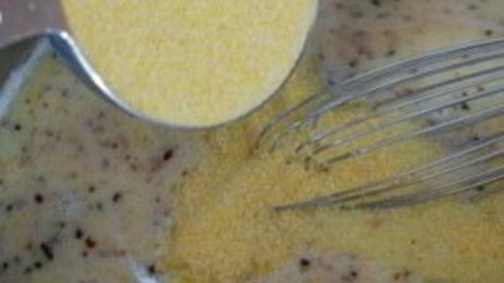 полента с помидорами