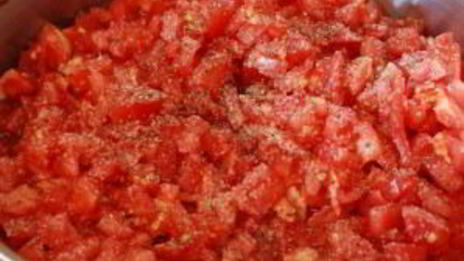 полента с помидорами