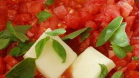 полента с помидорами