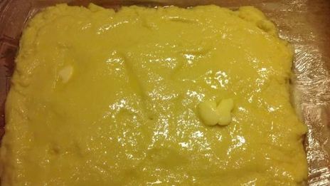 полента с сыром и помидорами