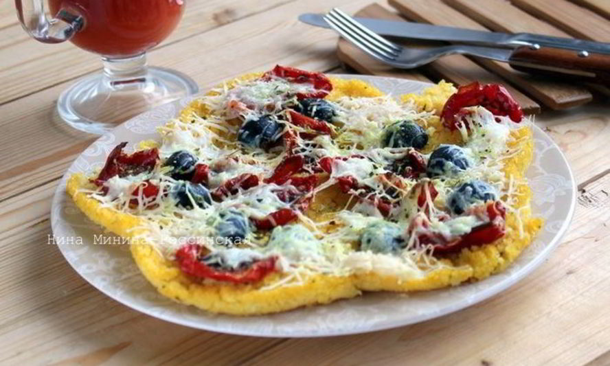 Рецепт полента с вялеными помидорами