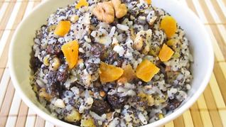 Кутья на Рождество из риса с изюмом