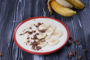 Манная каша с бананом