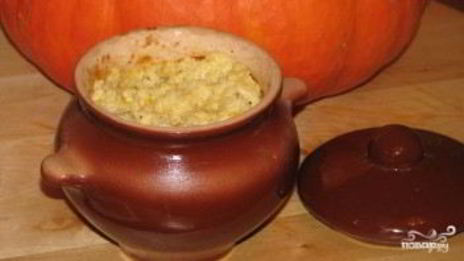 молочная каша в горшочке