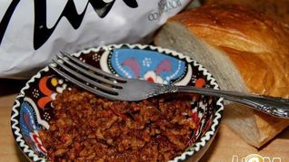 Мясная каша с отрубями