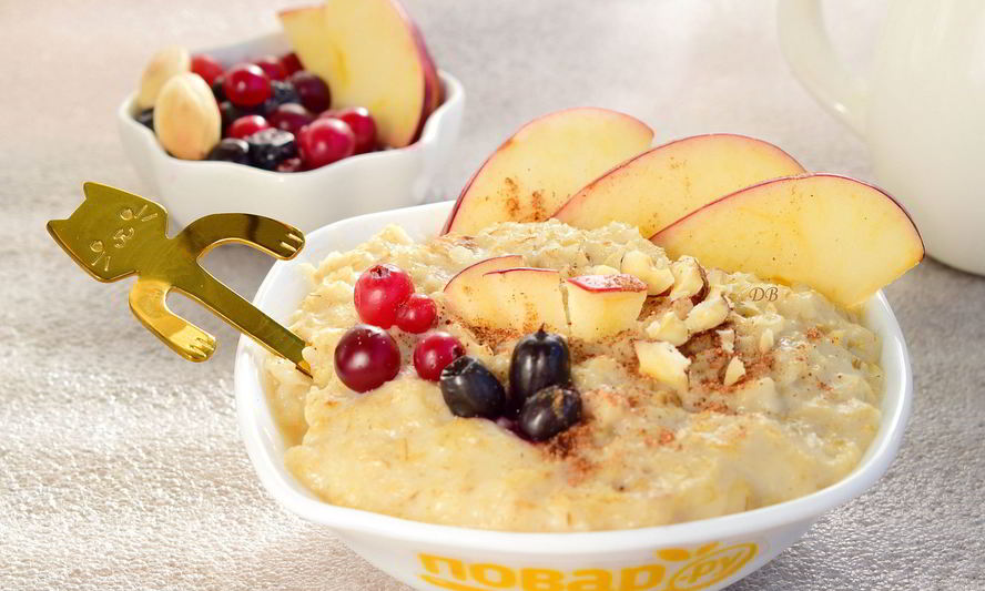 Рецепт датская овсянка с кусочками фруктов